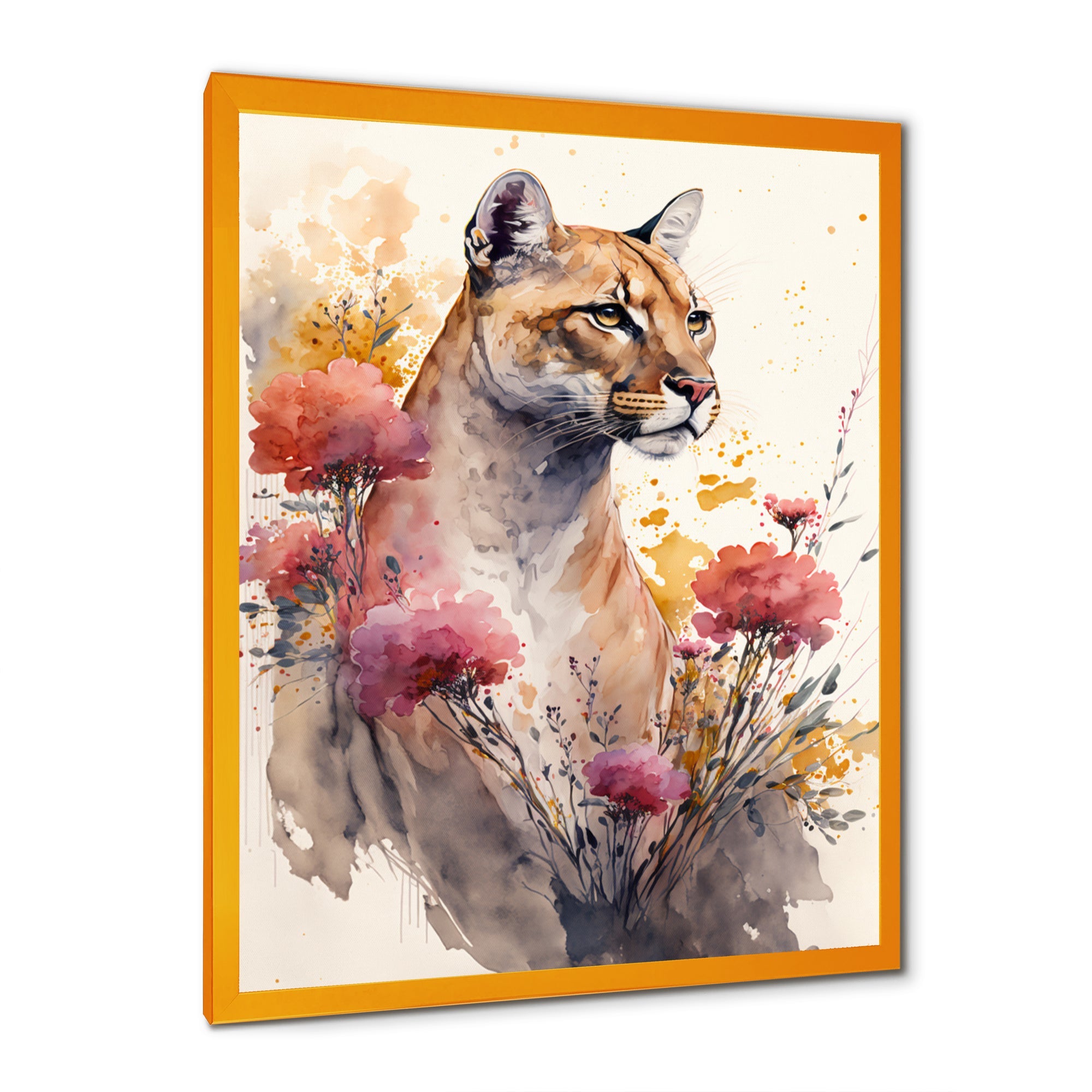 Cute Puma Floral Art III