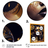 Gold And Black Floral Woman V