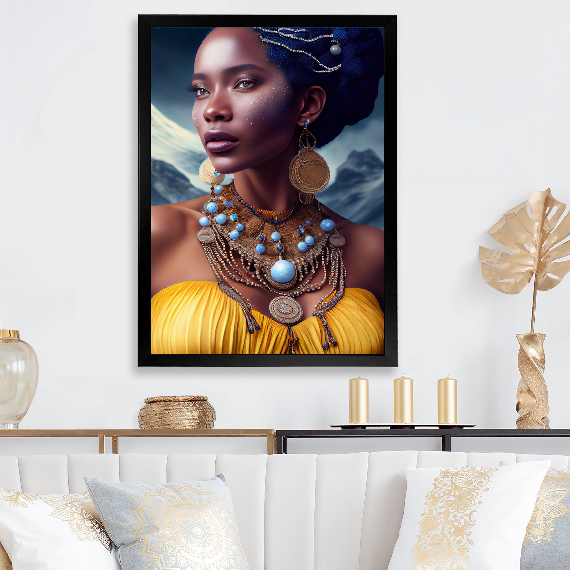 Queen African Woman In Winter