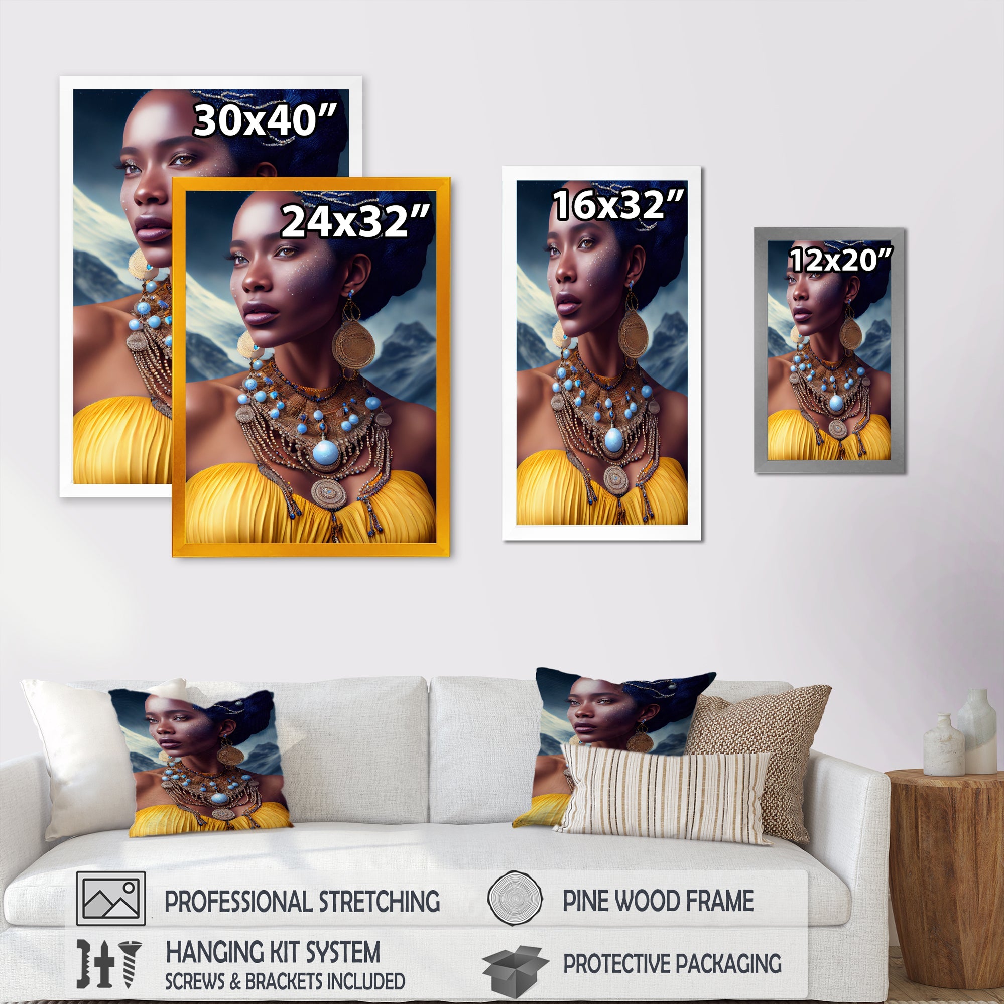 Queen African Woman In Winter