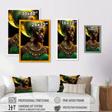 Emerald Queen African Woman Under Moon III