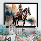 Western Cowboy Riding A Horse I