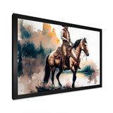 Western Cowboy Riding A Horse I