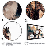 Western Cowboy Riding A Horse I