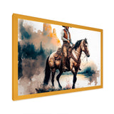Western Cowboy Riding A Horse I