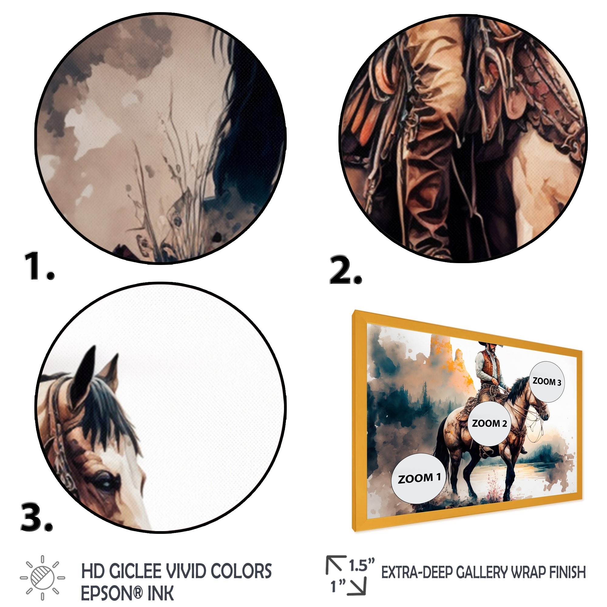 Western Cowboy Riding A Horse I