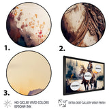 Western Cowboy Riding A Horse II