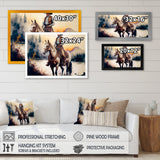 Western Cowboy Riding A Horse II