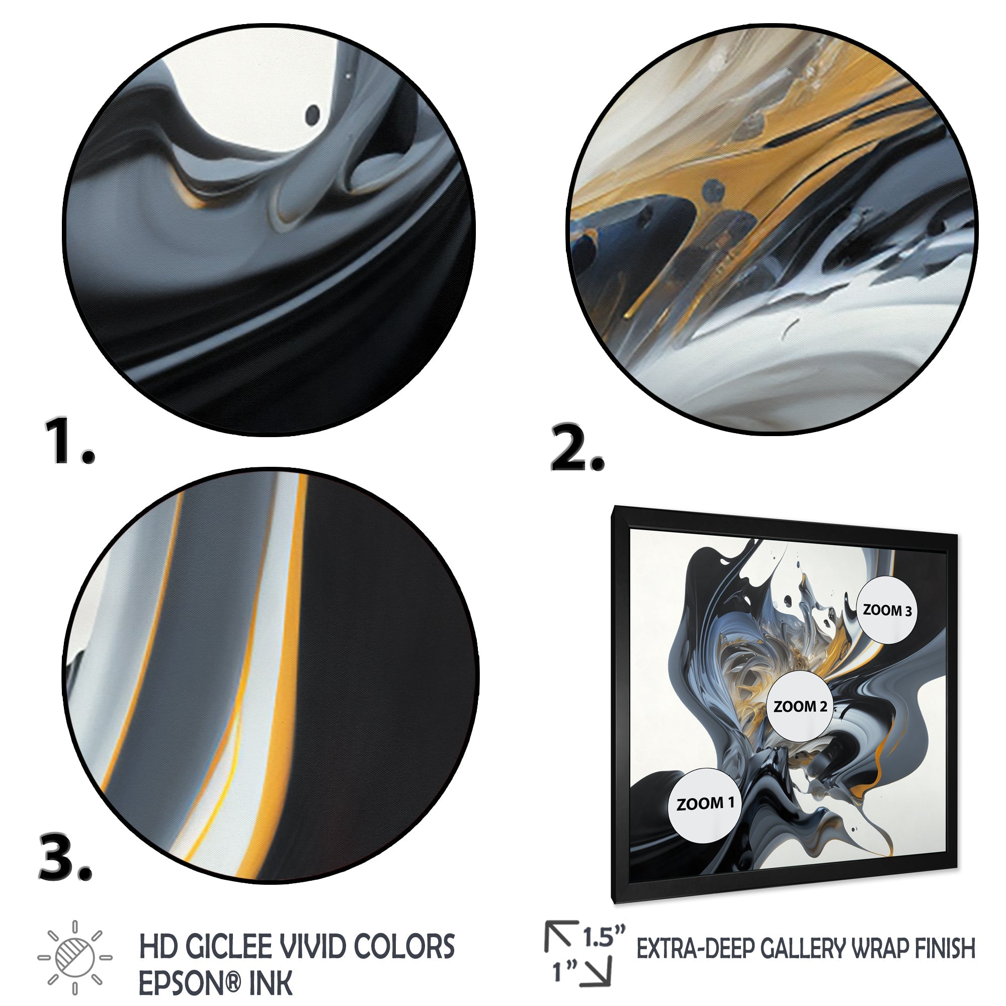 Bright Blue Smooth Abstract II