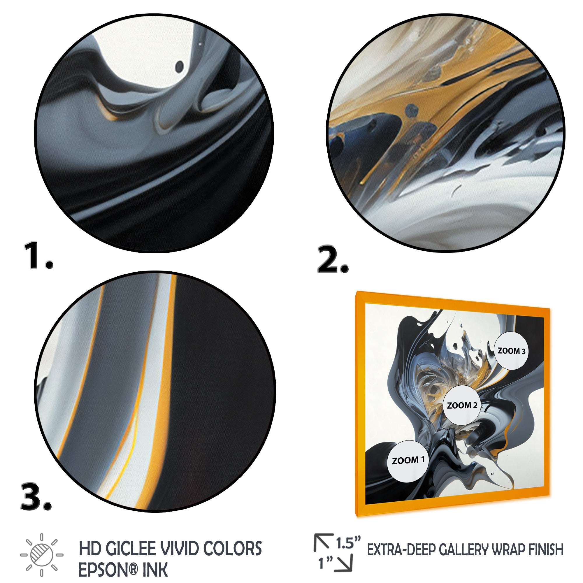 Bright Blue Smooth Abstract II