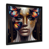 Sensual Woman With Colorful Butterfly VII