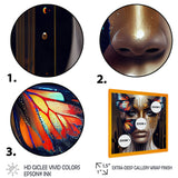 Sensual Woman With Colorful Butterfly VII