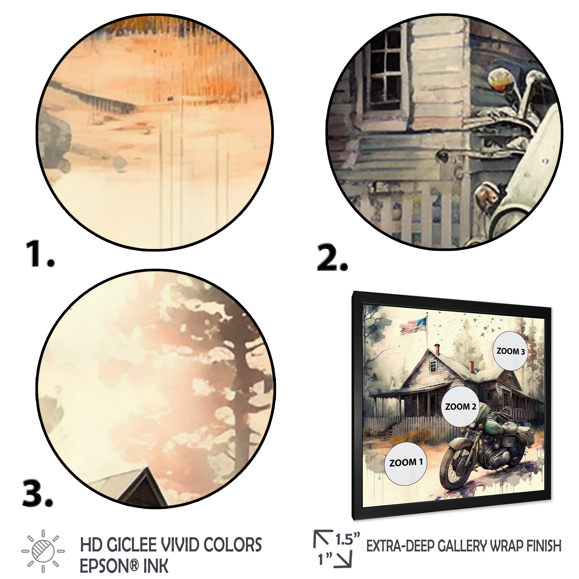 Motorcycle Parked At The Cabin IV