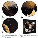 Black And Gold Mountain Landscape III