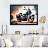 Motorcycle Parked In The Desert I