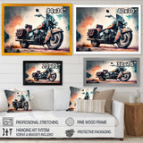 Motorcycle Parked In The Desert I