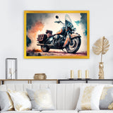 Motorcycle Parked In The Desert I