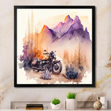 Motorcycle Parked In The Desert IV