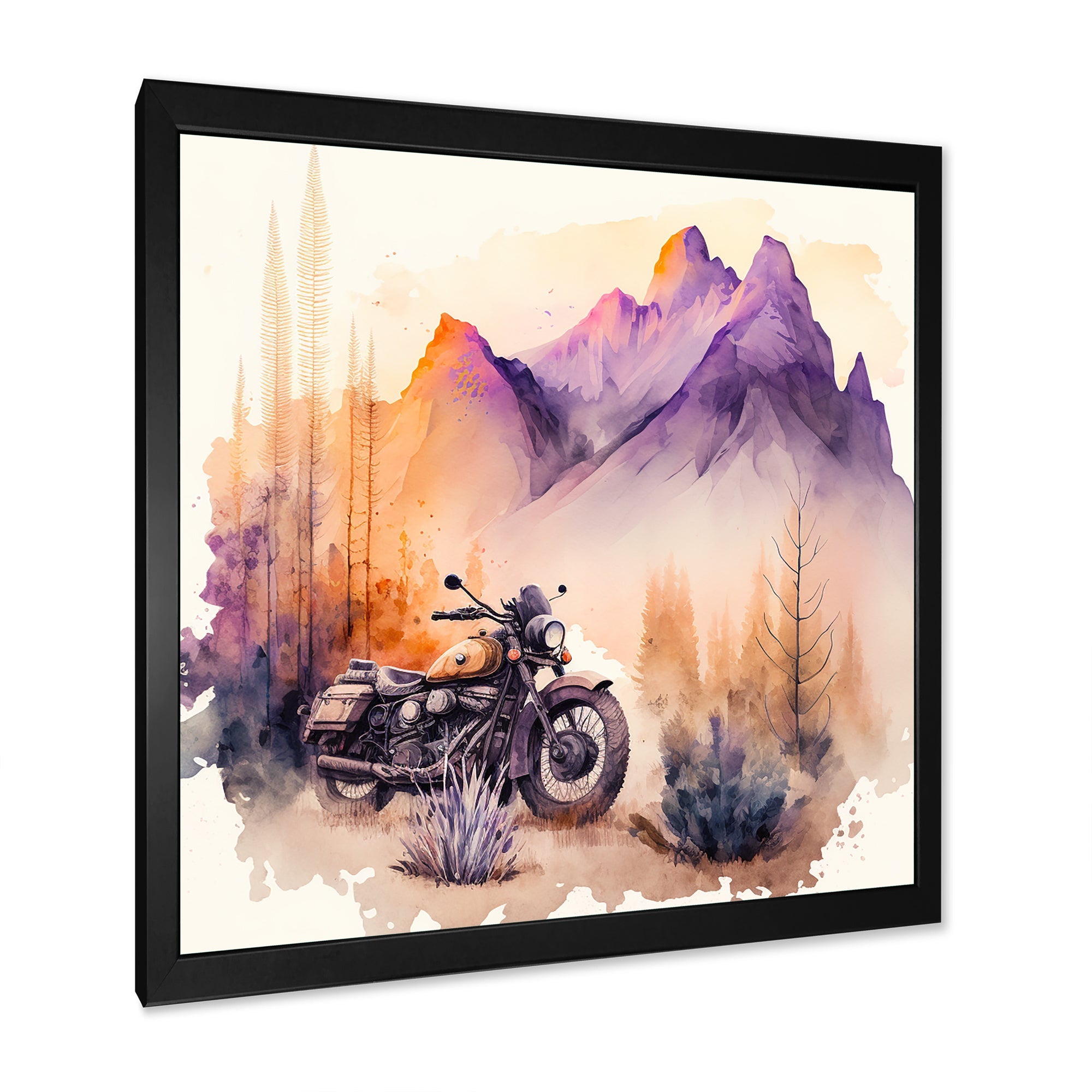 Motorcycle Parked In The Desert IV