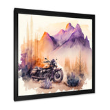 Motorcycle Parked In The Desert IV