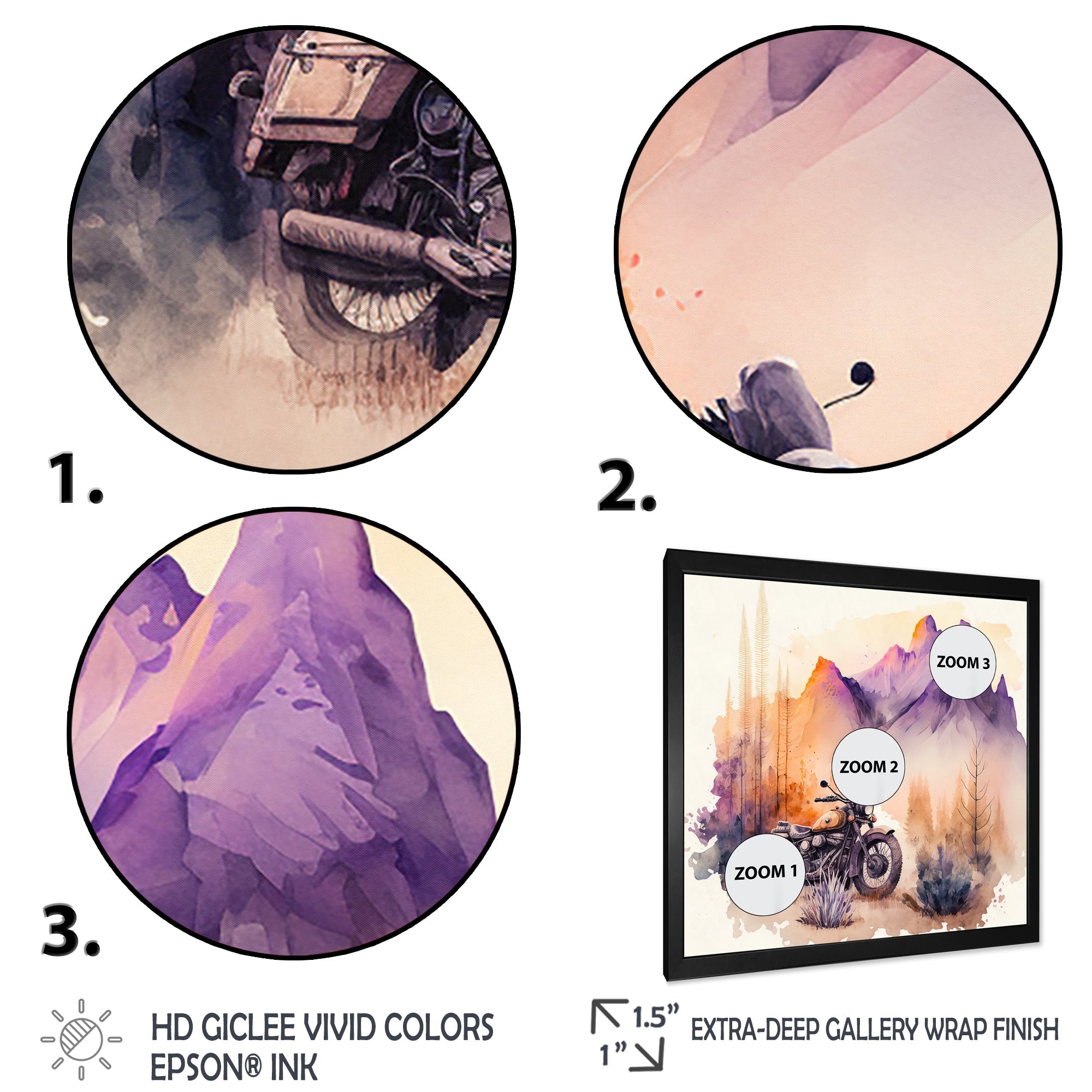 Motorcycle Parked In The Desert IV