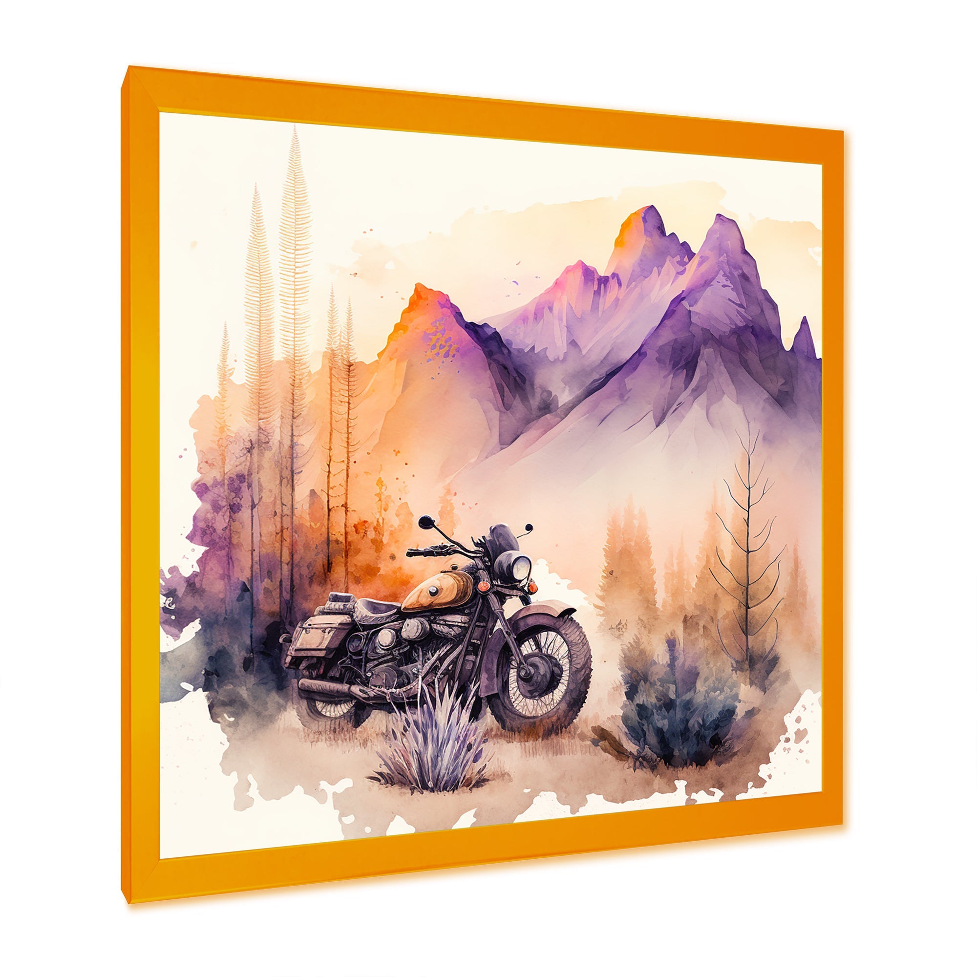 Motorcycle Parked In The Desert IV