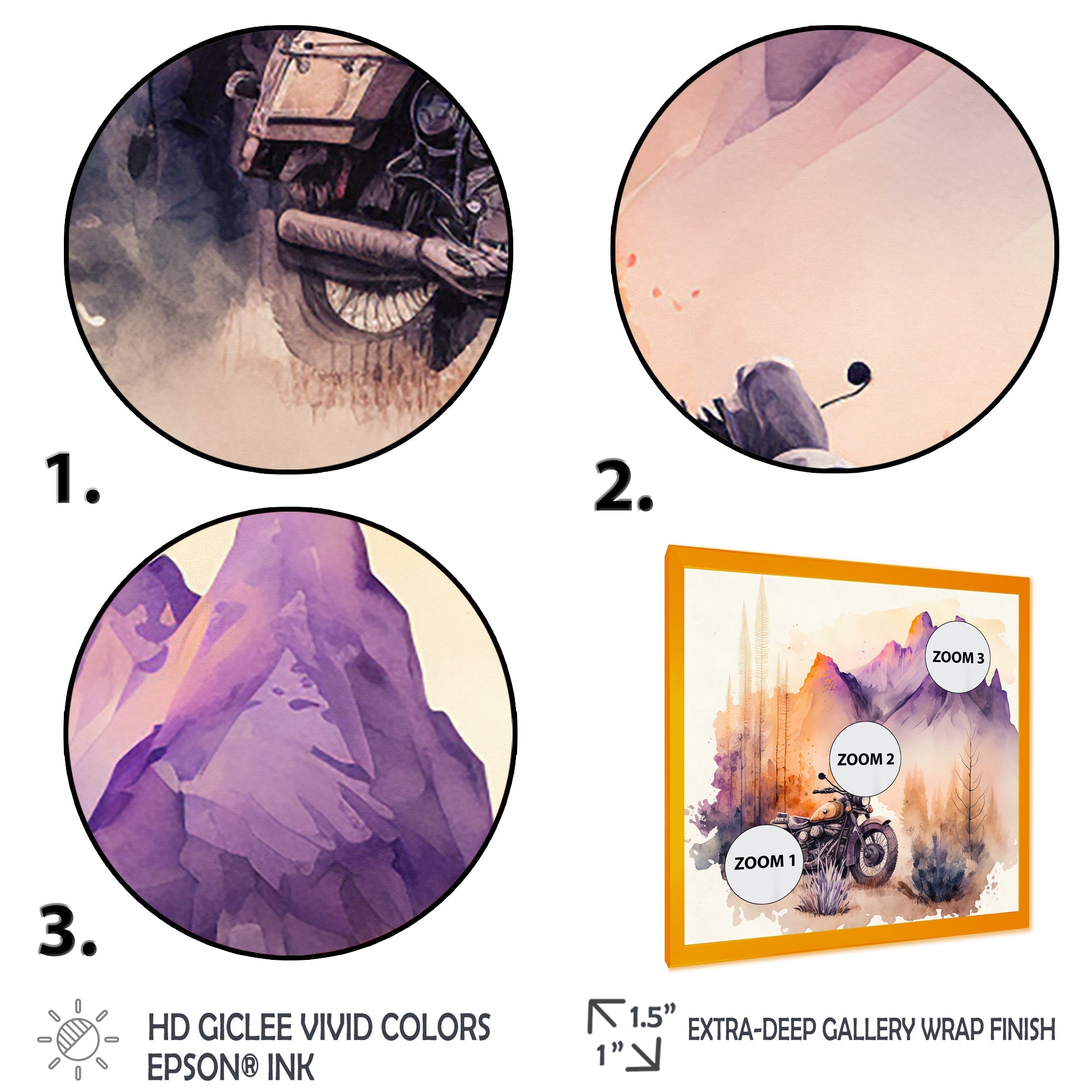 Motorcycle Parked In The Desert IV