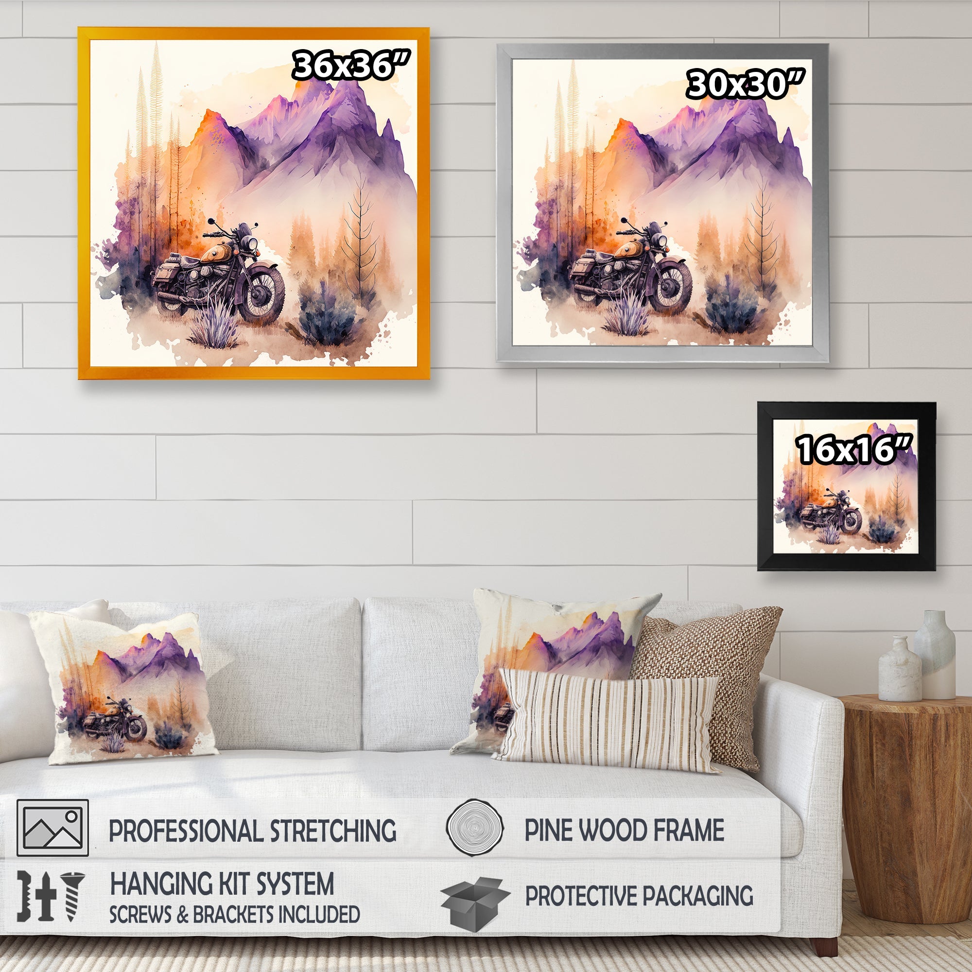 Motorcycle Parked In The Desert IV