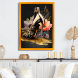 Black And Gold High Heel Shoe I