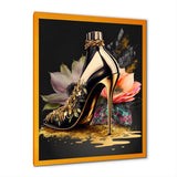 Black And Gold High Heel Shoe I