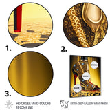 Black And Gold High Heel Shoe III