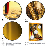 Black And Gold High Heel Shoe III