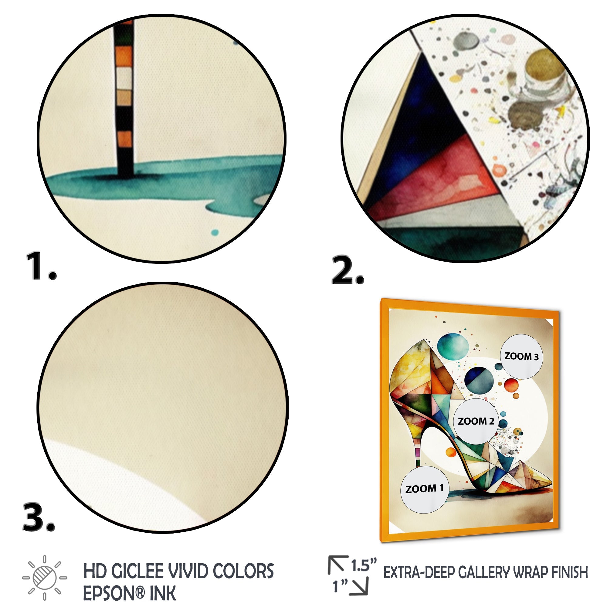 Retro Art Deco High Heel Shoe X