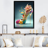 Blue Floral Hight Heels III