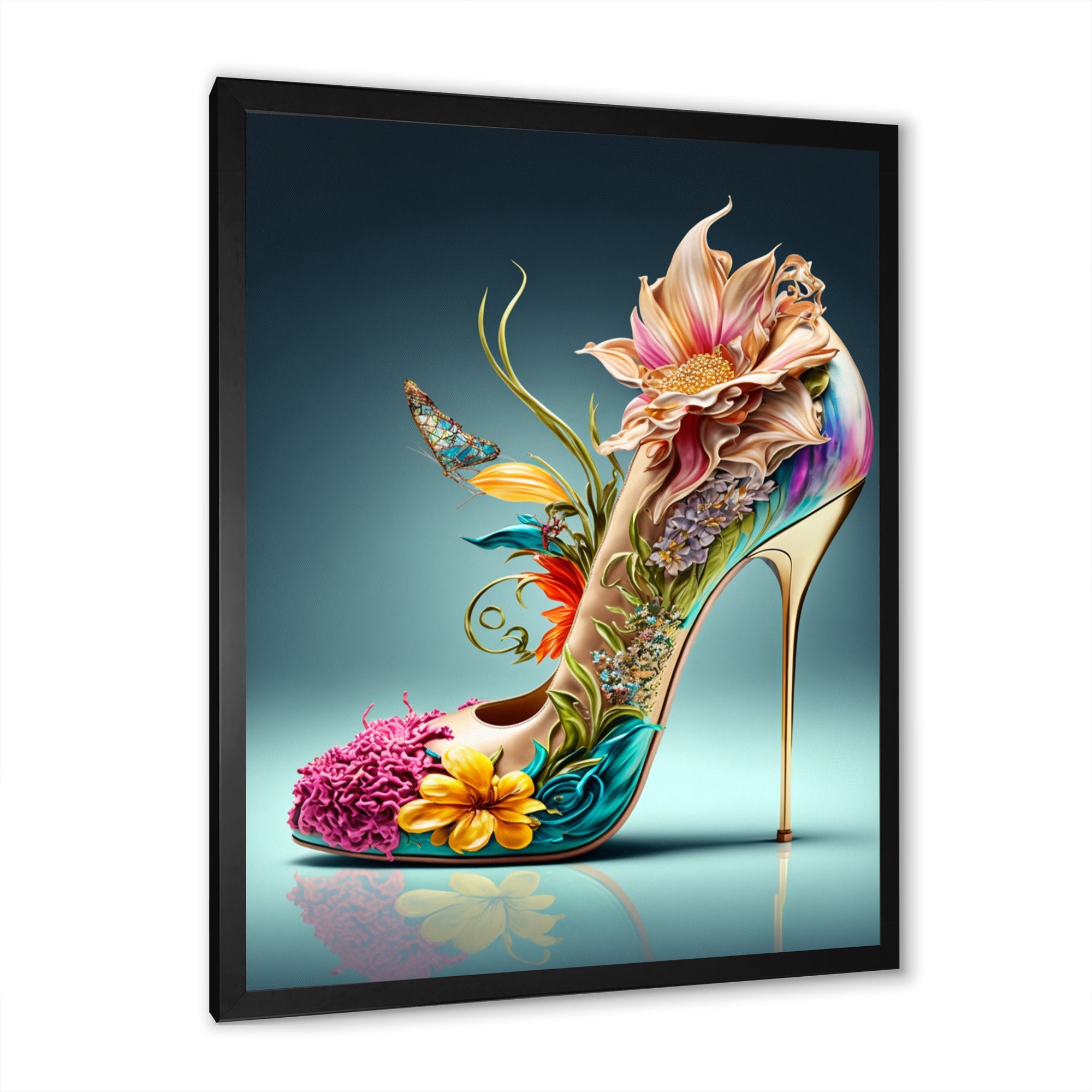 Blue Floral Hight Heels III