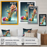 Blue Floral Hight Heels III