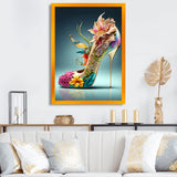 Blue Floral Hight Heels III