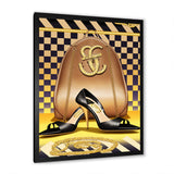 Retro Art Deco High Heel Shoe V