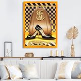 Retro Art Deco High Heel Shoe V