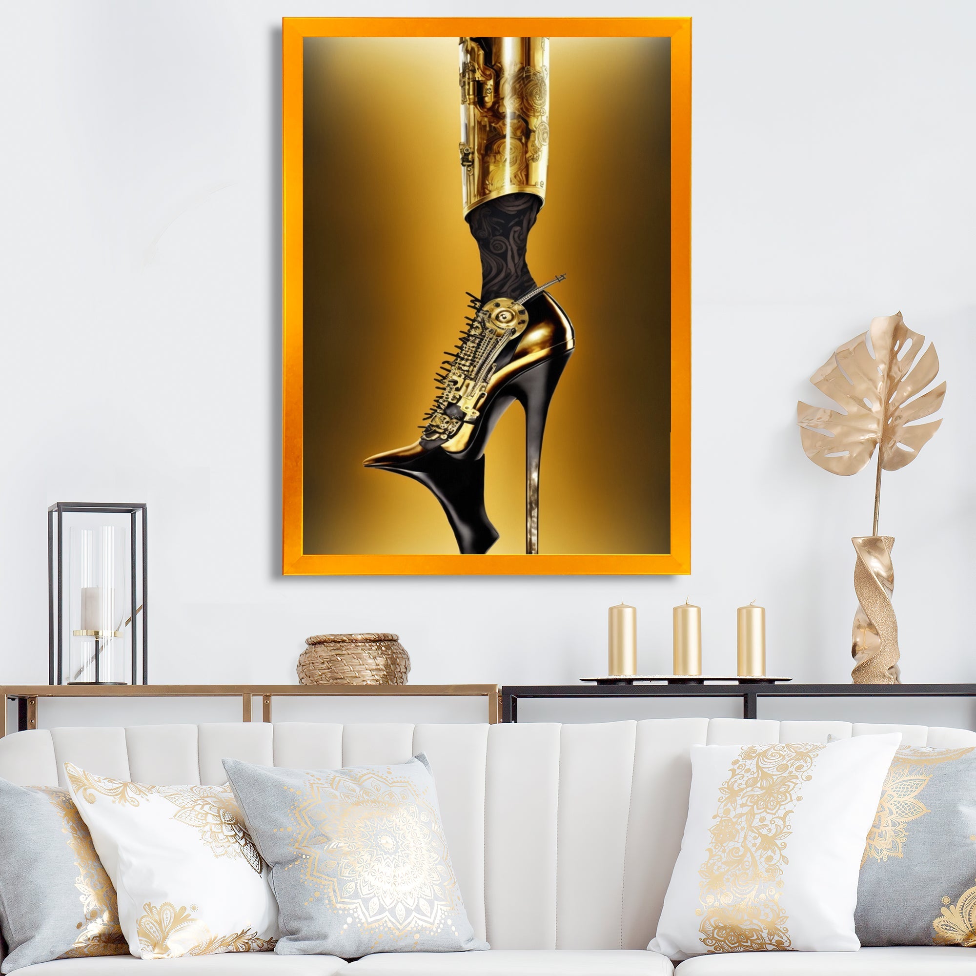 Golden Mechanic High Heel V