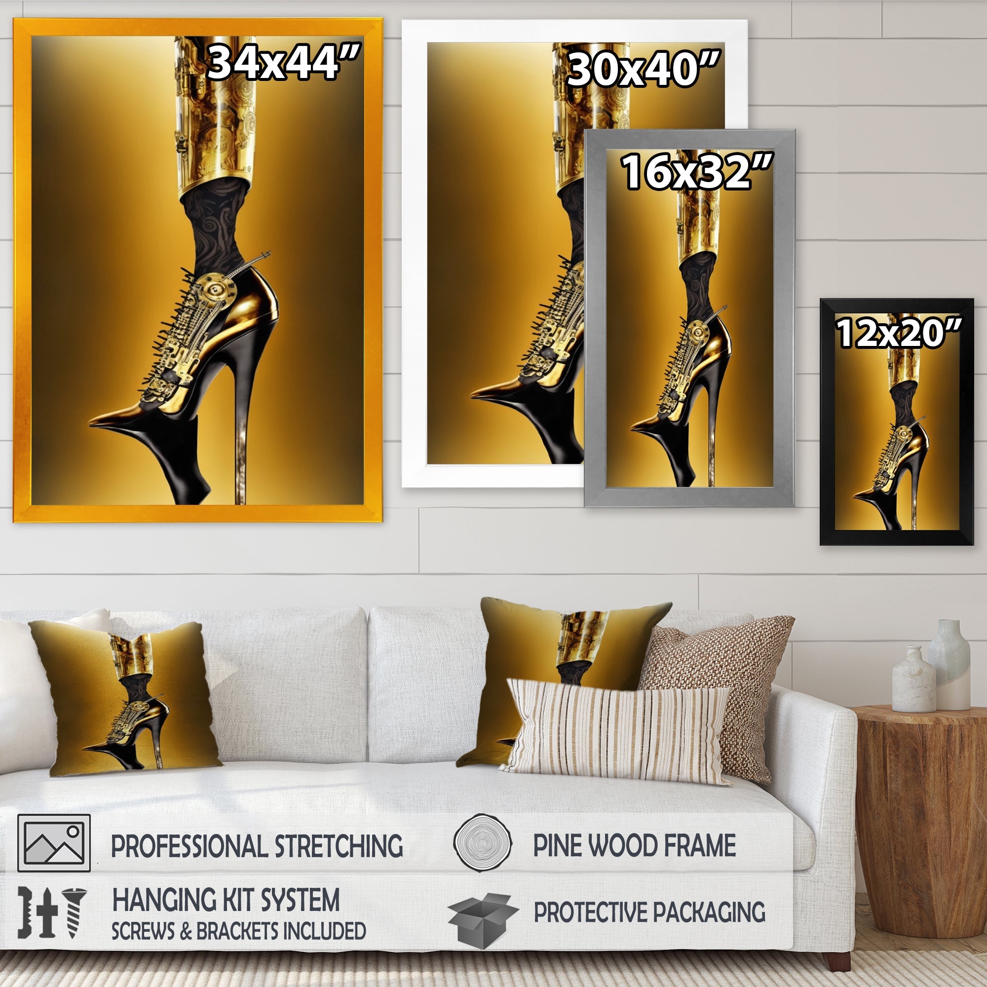 Golden Mechanic High Heel V