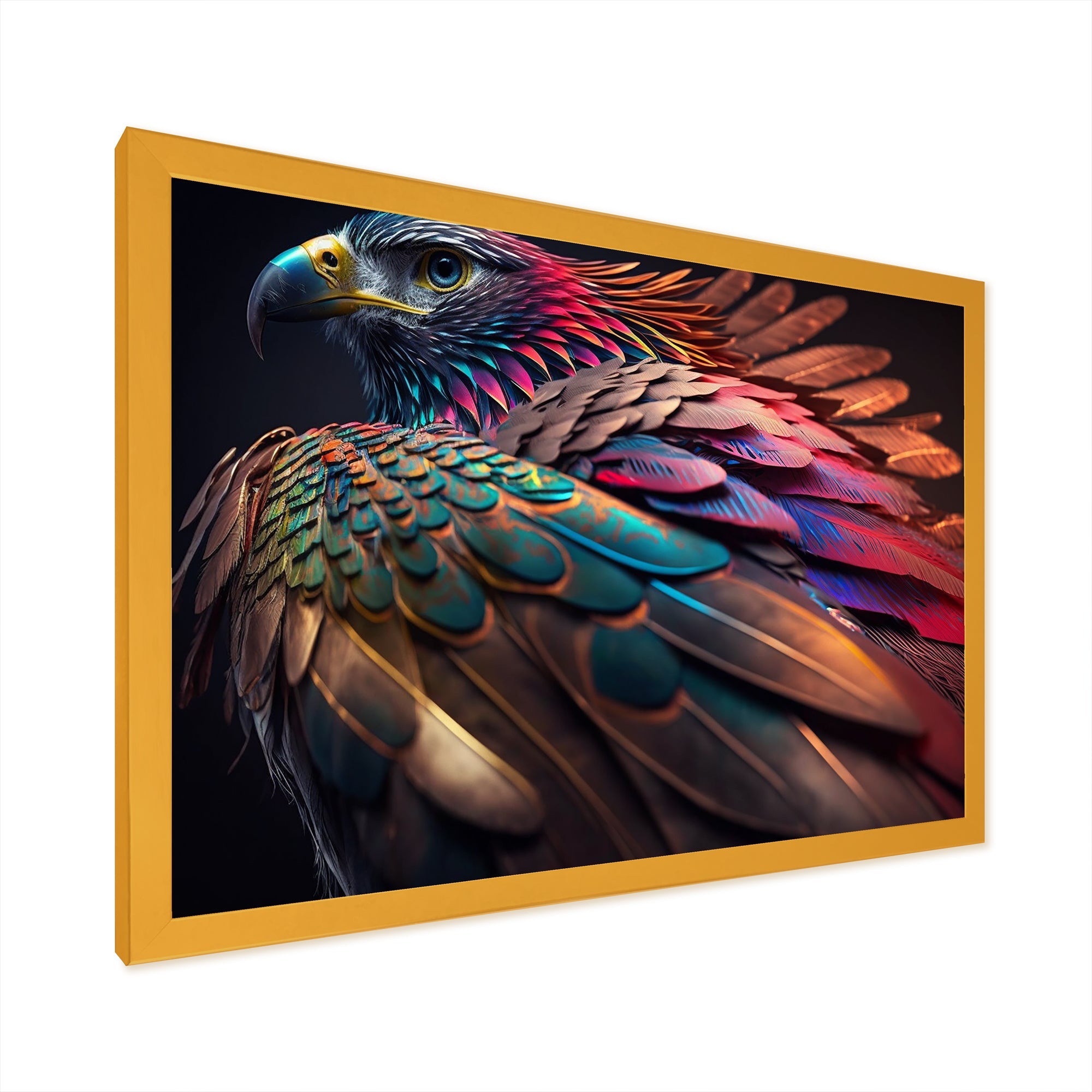 Macro Colorful Feather Eagle II