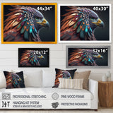 Macro Colorful Feather Eagle V