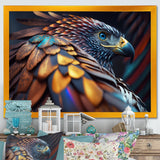 Macro Colorful Feather Eagle VI