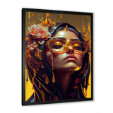 Stylish Arabic Woman With Floral Hijab III