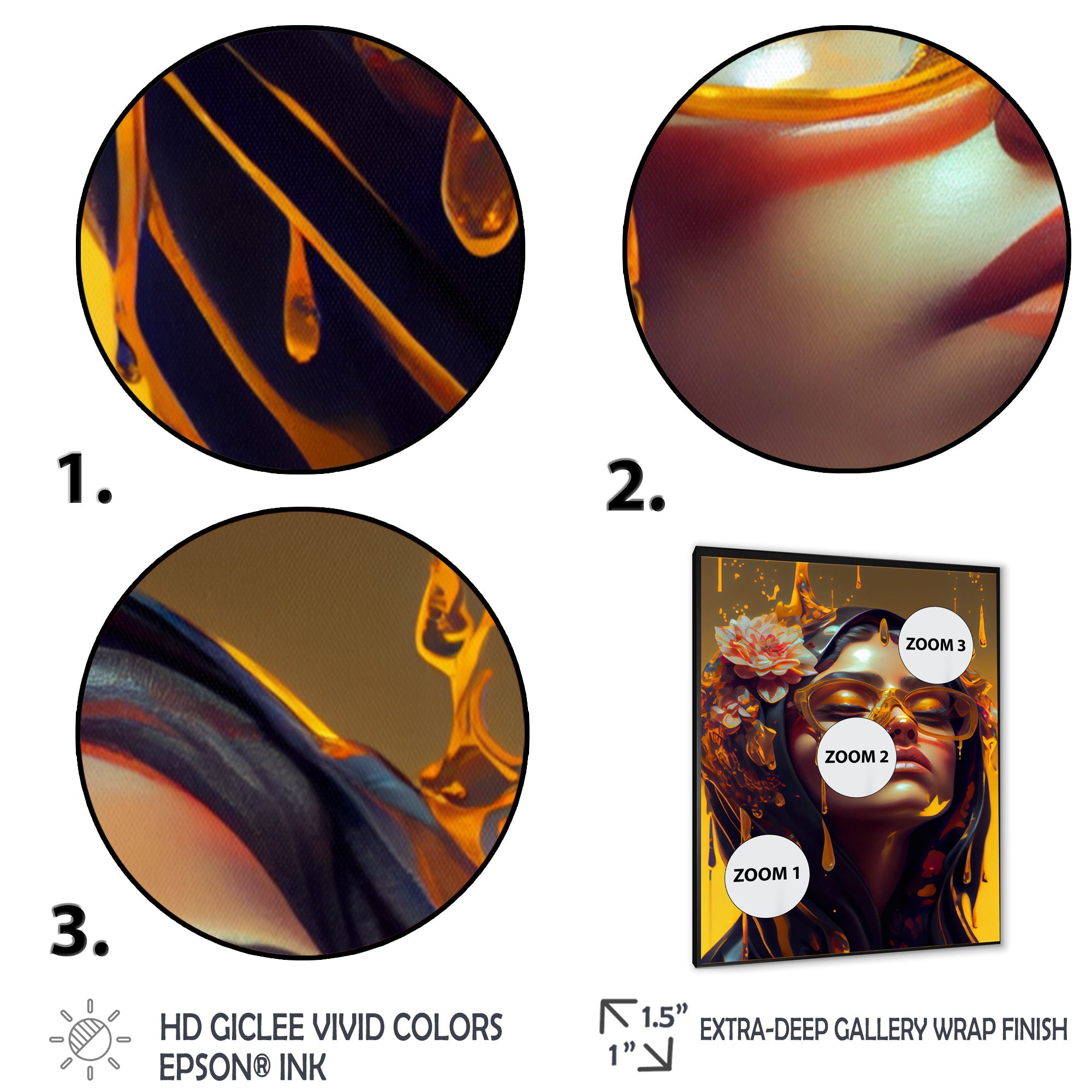 Stylish Arabic Woman With Floral Hijab III