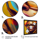 Stylish Arabic Woman With Floral Hijab IV