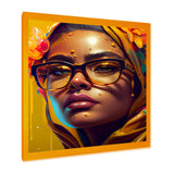 Stylish Arabic Woman With Floral Hijab IV