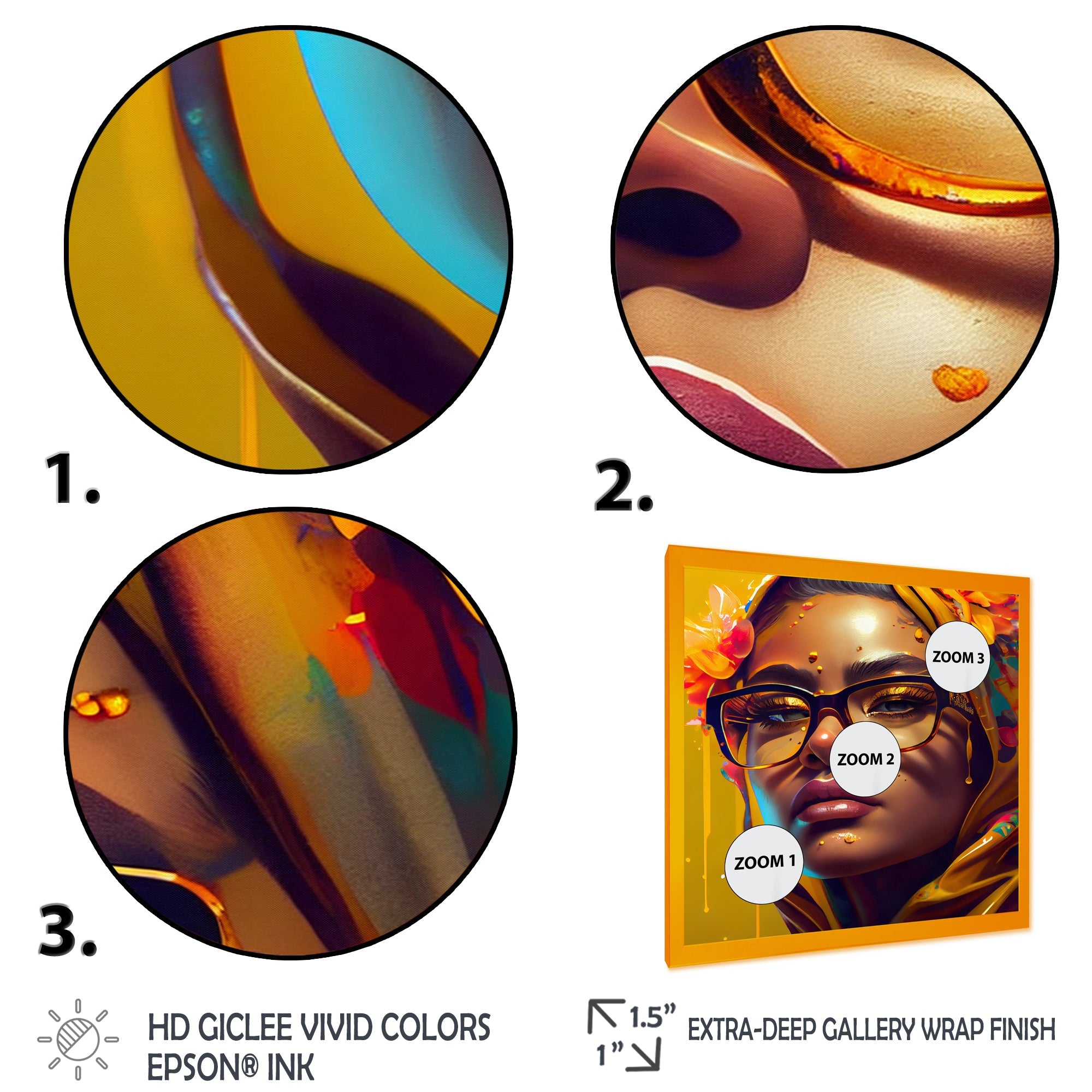 Stylish Arabic Woman With Floral Hijab IV