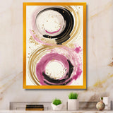 Pink And Gold Curves I